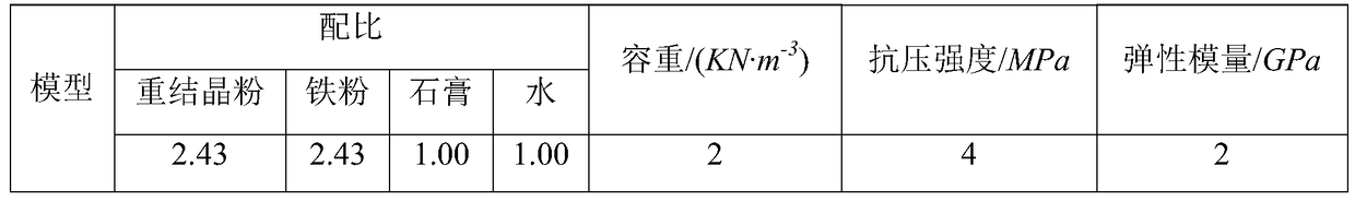 A preparation method of a random crack test model