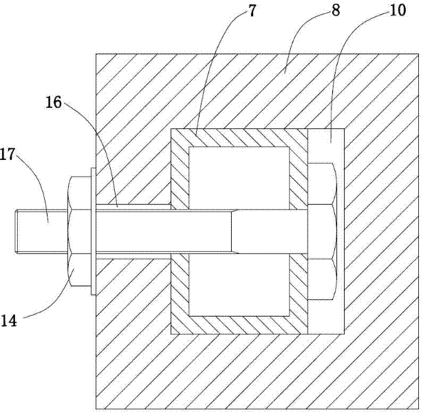 Stiffness test bench device of debugging engine hood and use method thereof