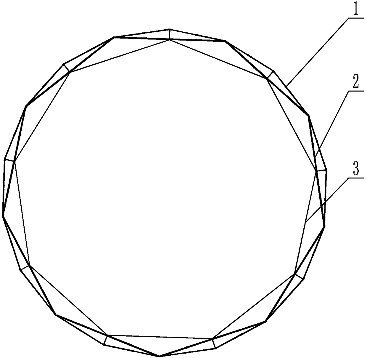 A scissor linkage type annular space deployable antenna mechanism