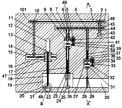 Adjusting device for single-cylinder turbine