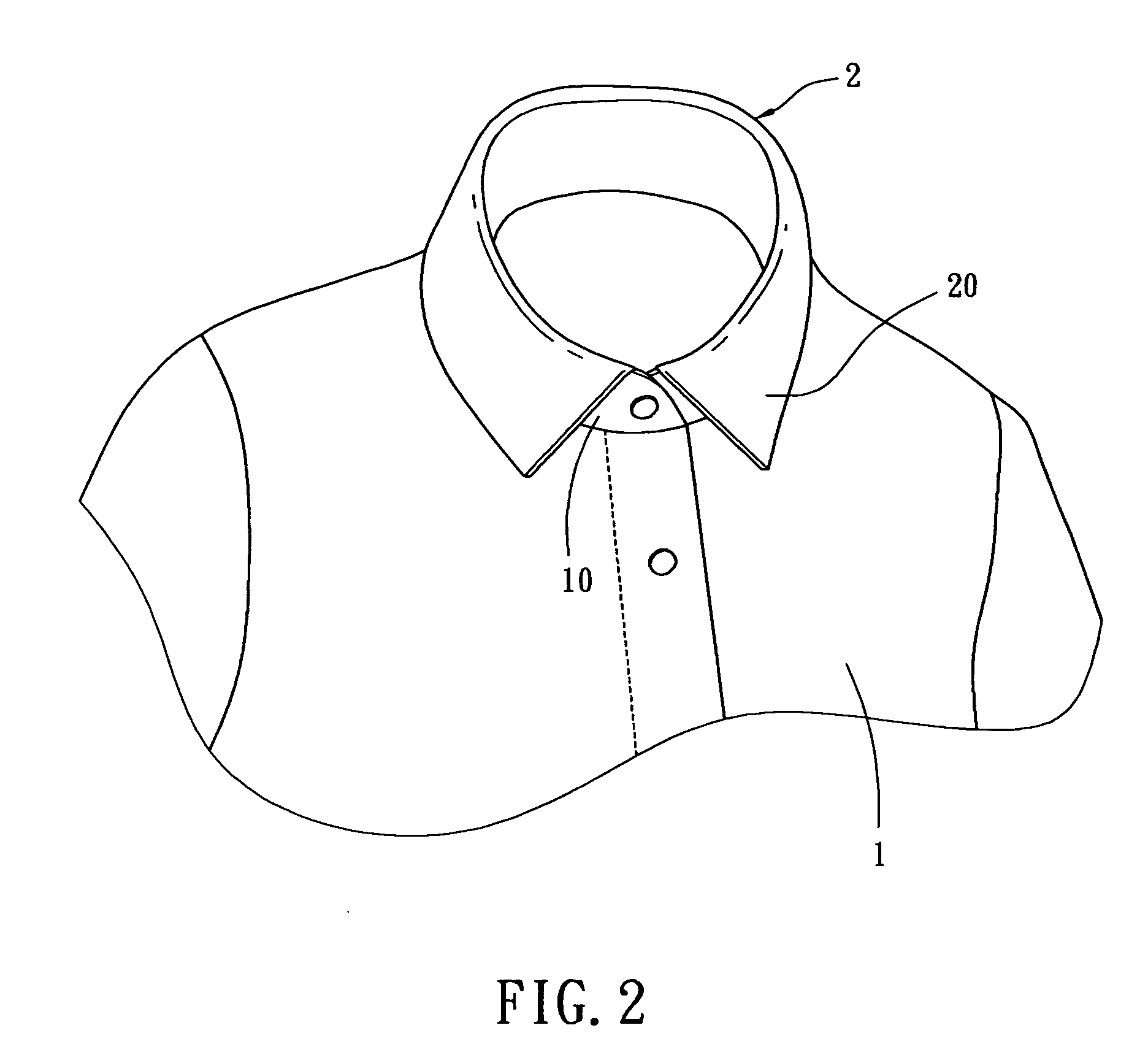 Clothes having removable collar