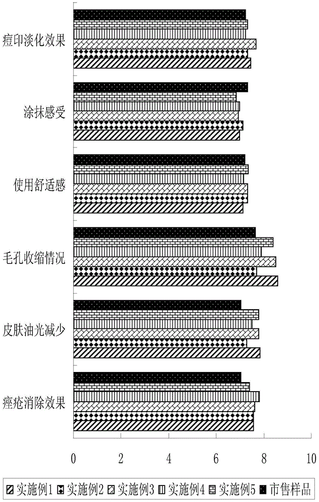 Chinese herb extract preparation with acne treatment effect and preparation method thereof