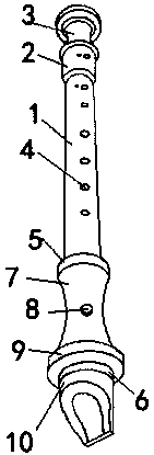 Clarinet with own disinfection function