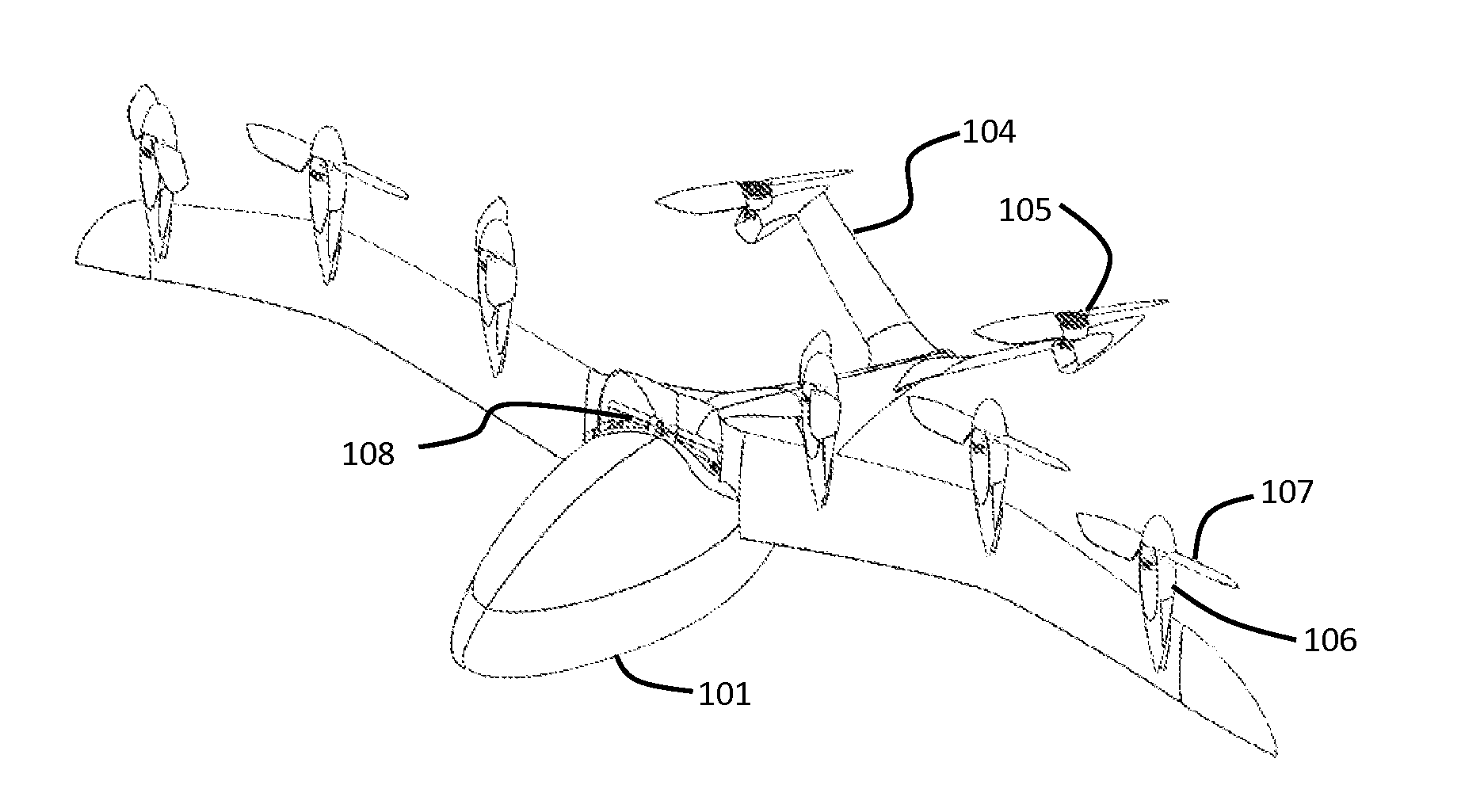 Aerodynamically efficient lightweight vertical take-off and landing aircraft with pivoting rotors and stowing rotor blades