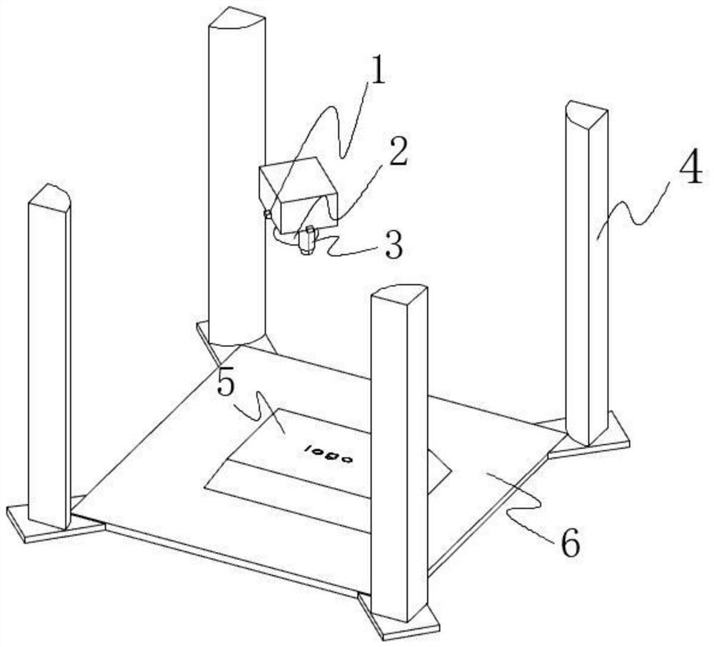 Planar laser engraving machine positioning method