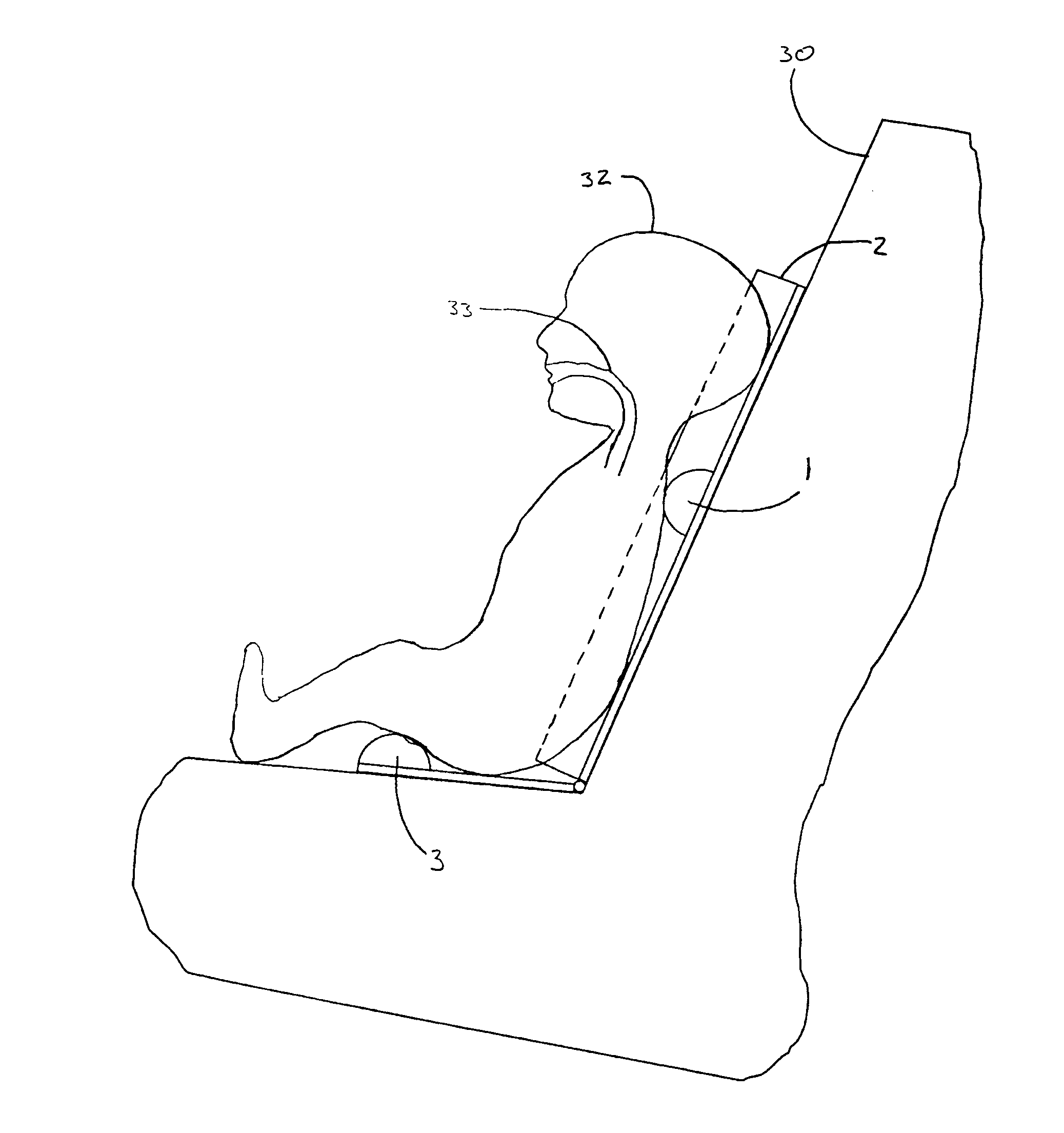 Infant positioning seat insert