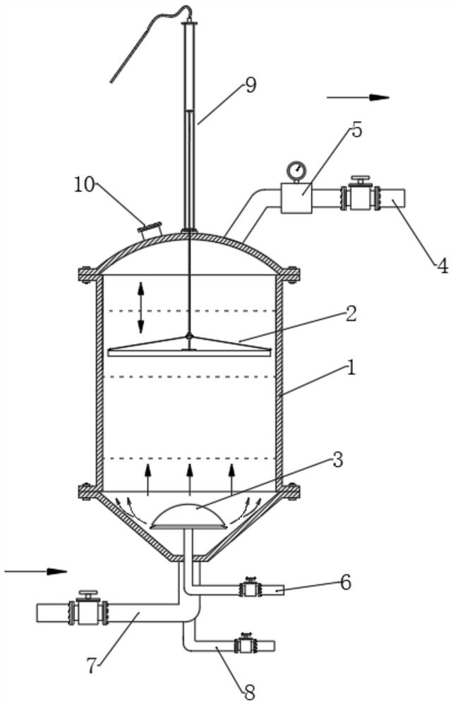 A chemical solution separation tank