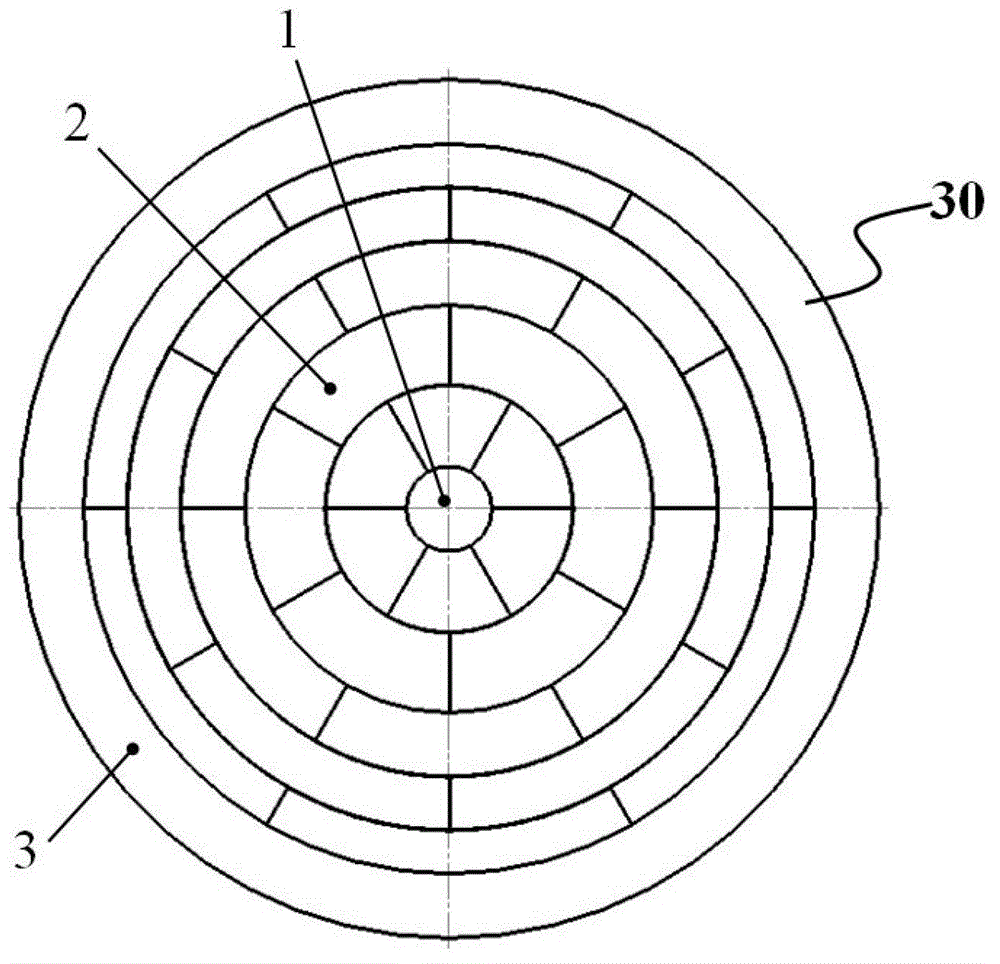 Multi-layer staggered split type high-pressure device