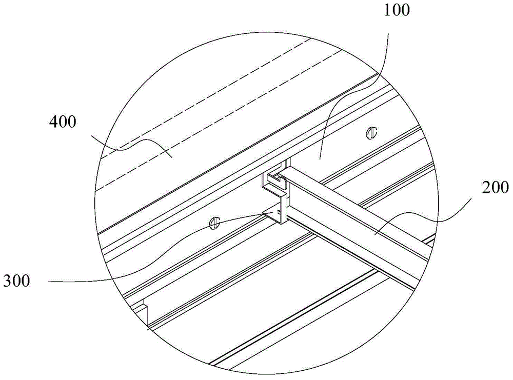 Ceiling keel structure and mounting method