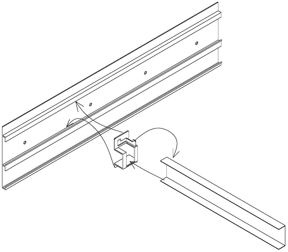 Ceiling keel structure and mounting method