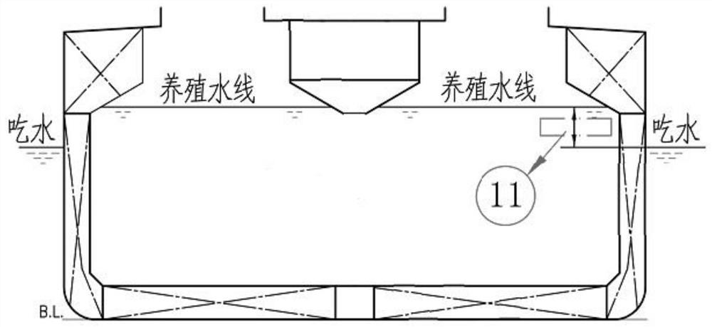 A position-arranged breeding workboat