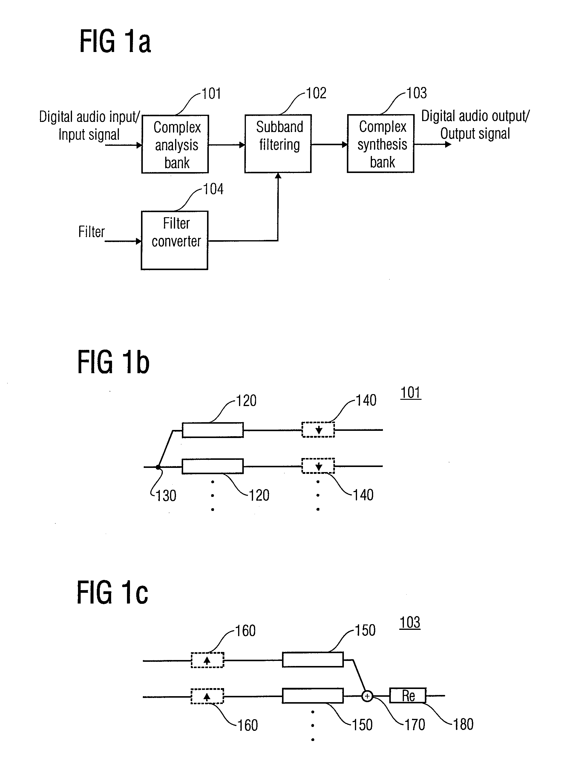 Efficient filtering with a complex modulated filterbank