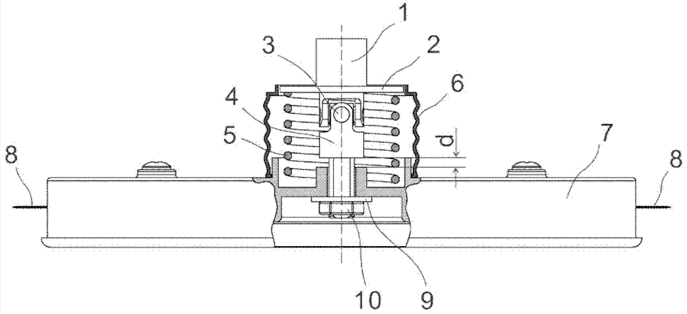 Self-protection safety working head of lawn mower