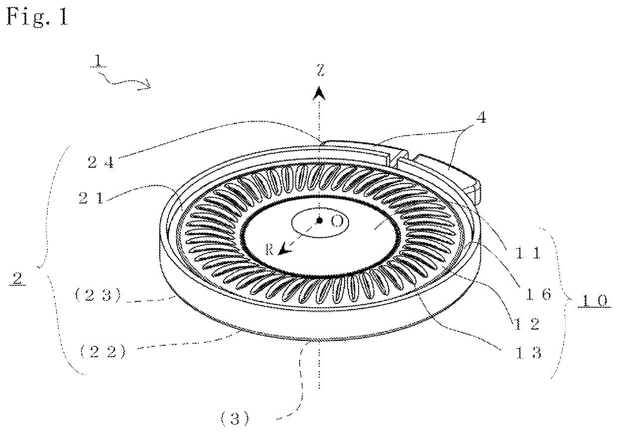 Diaphragm, speaker unit using same, headphone and earphone, and diaphragm manufacturing method