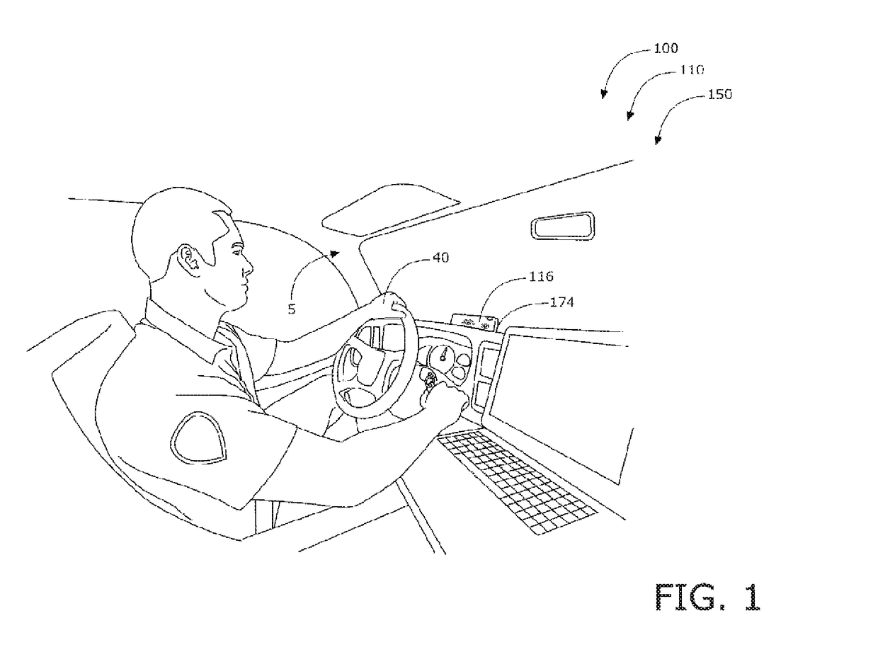 Non-obtrusive oncoming emergency vehicle prewarning system