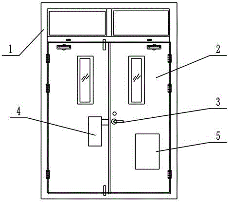 Novel fire-proofing escape door with cooling effect