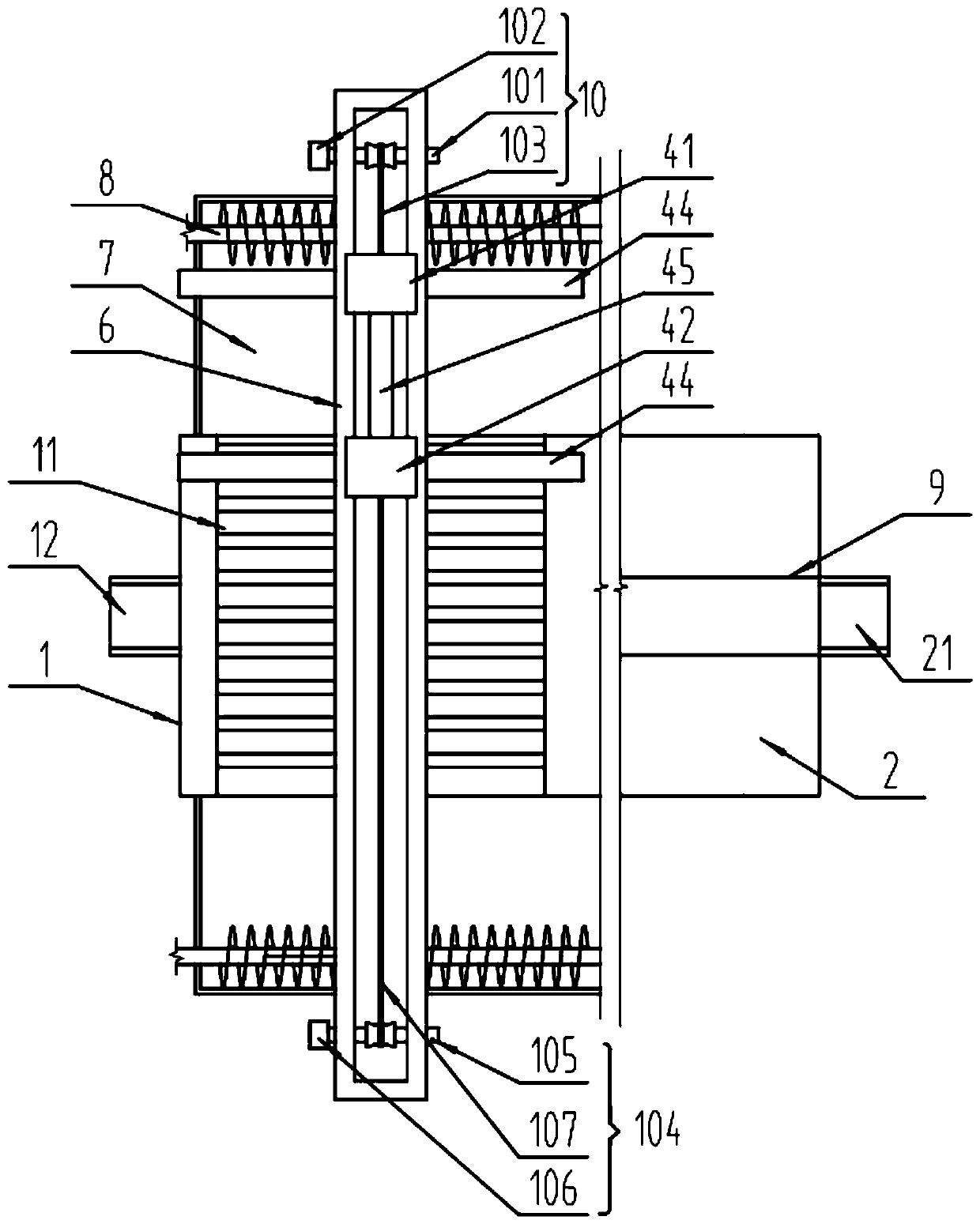 Deslag and sand sedimentation mechanism