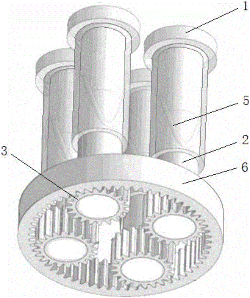 Novel automobile engine transmission mechanism