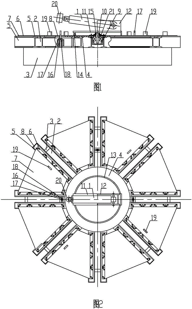 Flange assembling platform