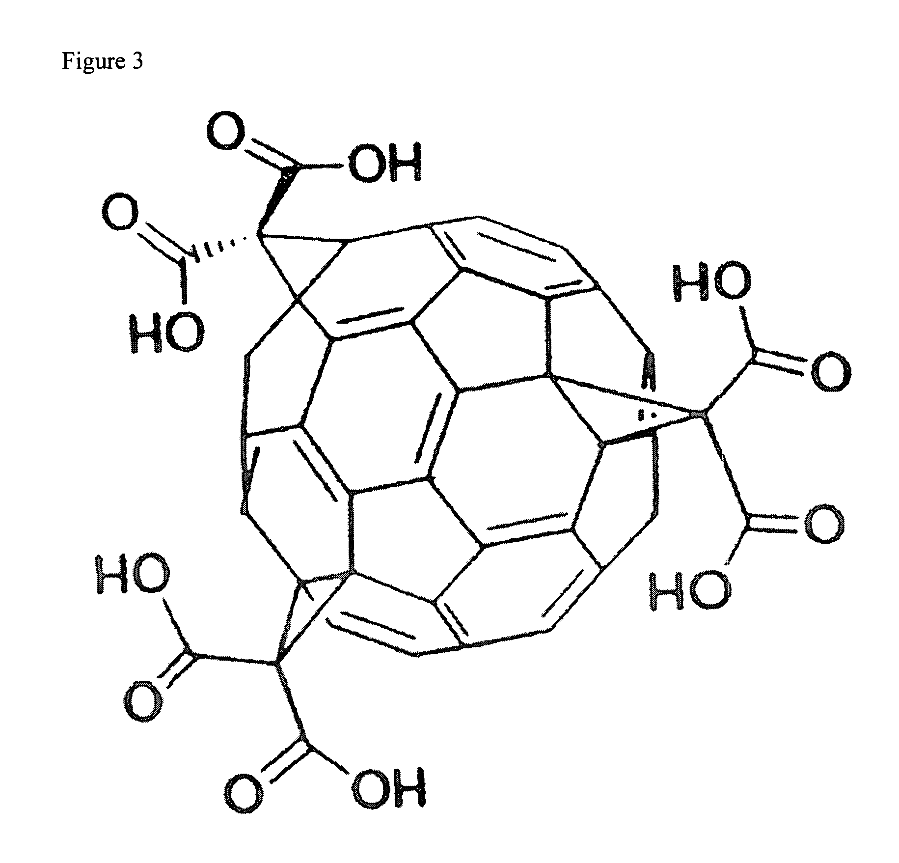 Method of synthesis of water soluble fullerene polyacids using a malonate reactant