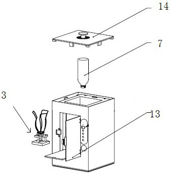 Cosmetic bottle cleaning device