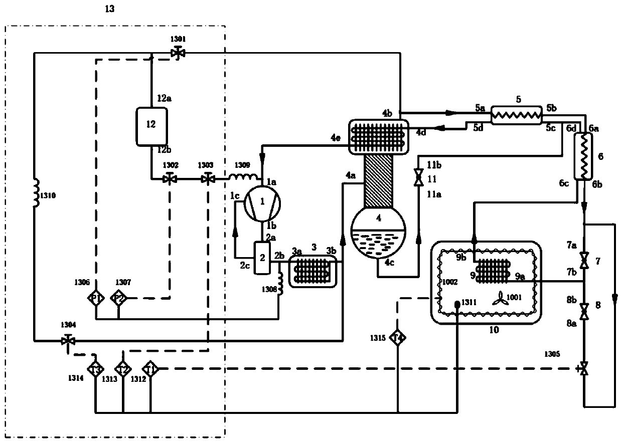 Control system for cooling of rectification type auto-cascade refrigeration system