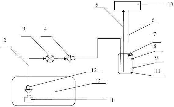 Engine fuel consumption measurement device and measurement method