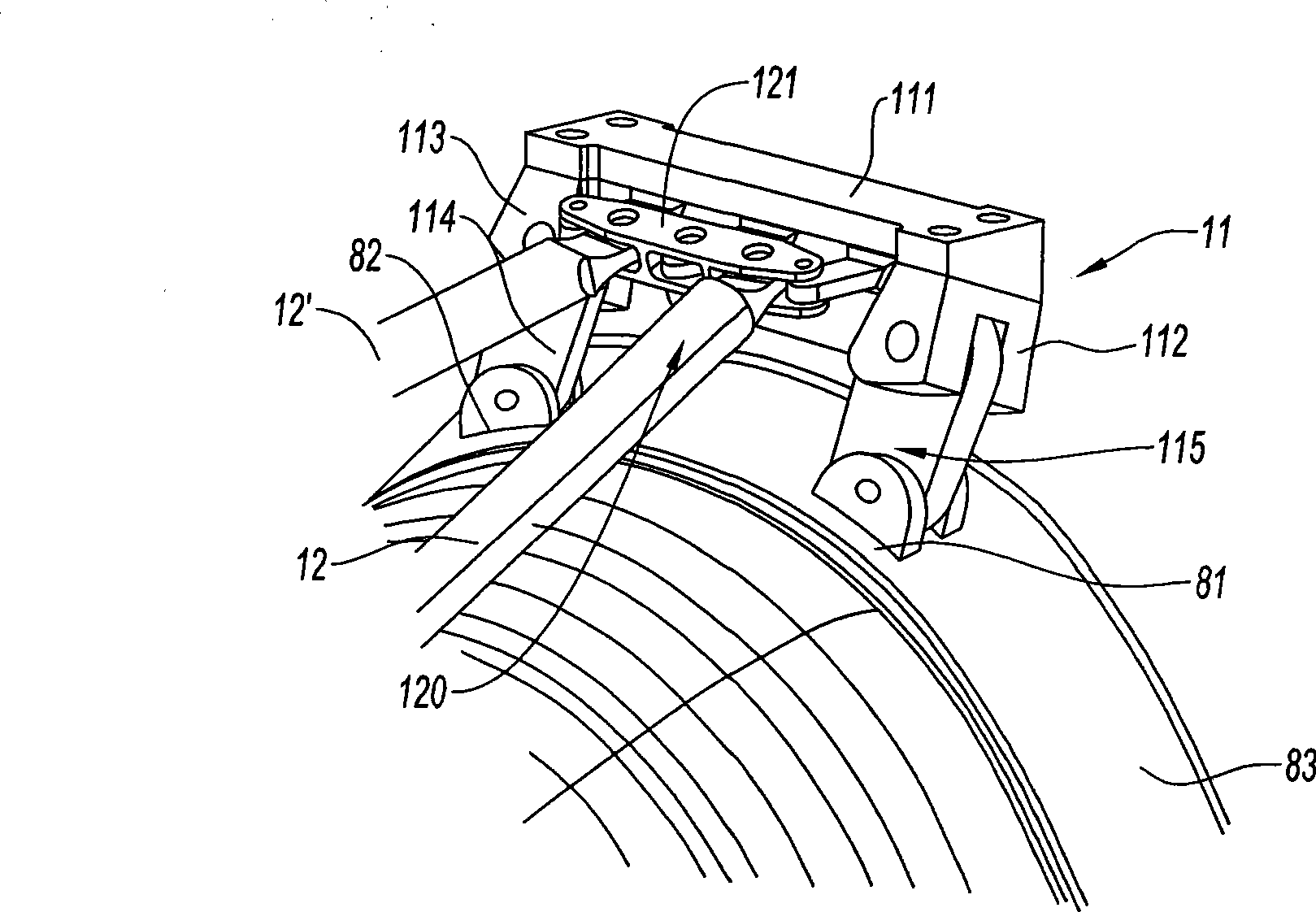 Suspension of a turbojet in an aircraft