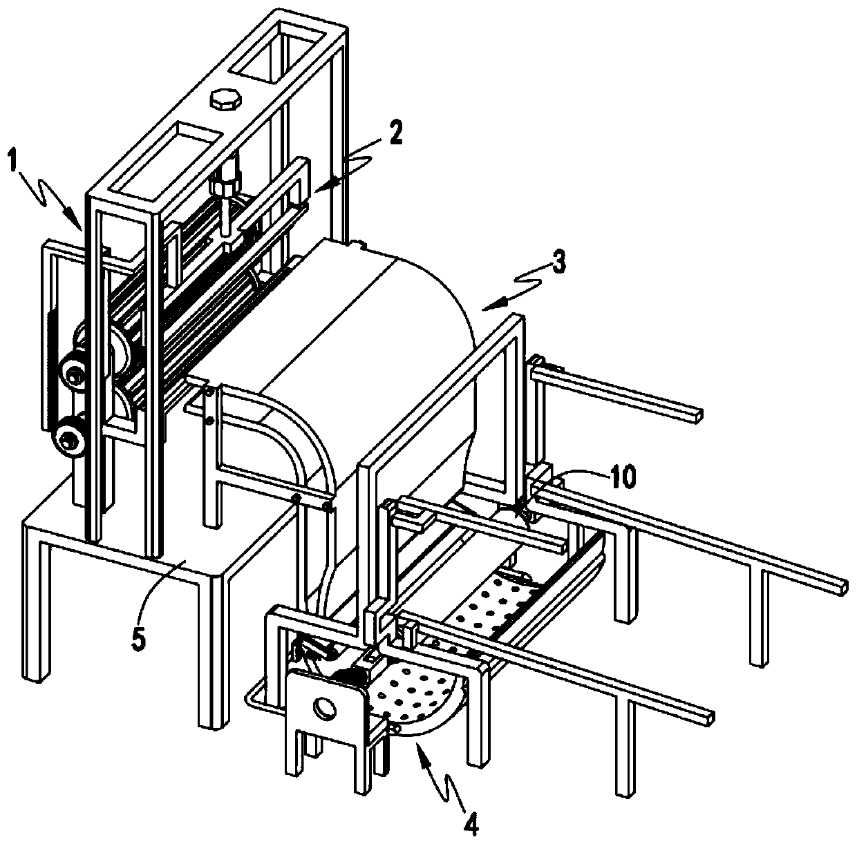 Textile warp knitting production equipment and textile warp knitting production method