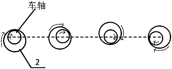 Self-cleaning device for bicycle axle