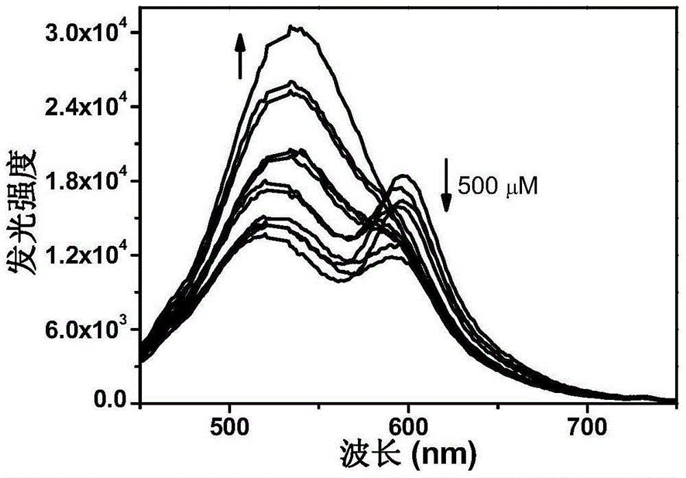 A kind of sulfhydryl ion nanoprobe material and its preparation method and application