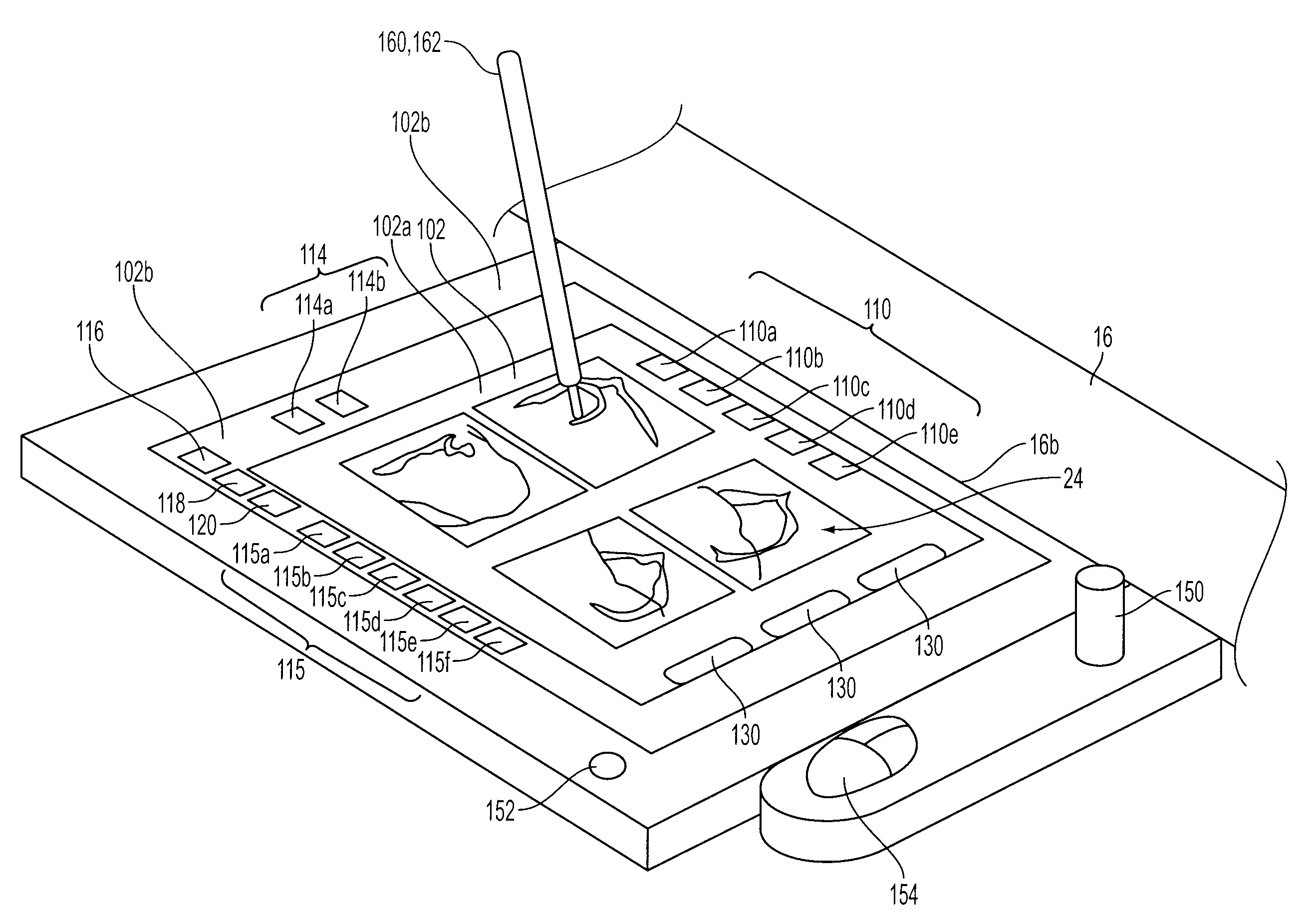 System and Method for Selection of Anatomical Images for Display Using a Touch-Screen Display