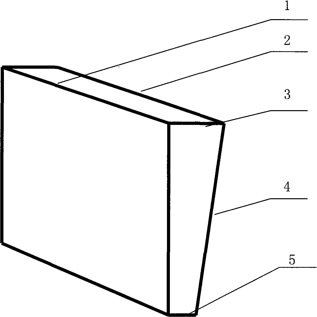 Cross section special-shaped tile