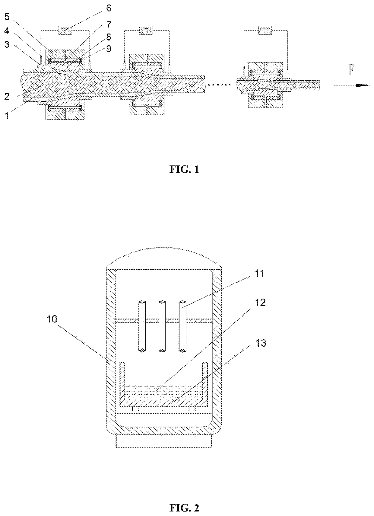 Electrically assisted forming process and device for high-strength metal alloy thin-walled pipe
