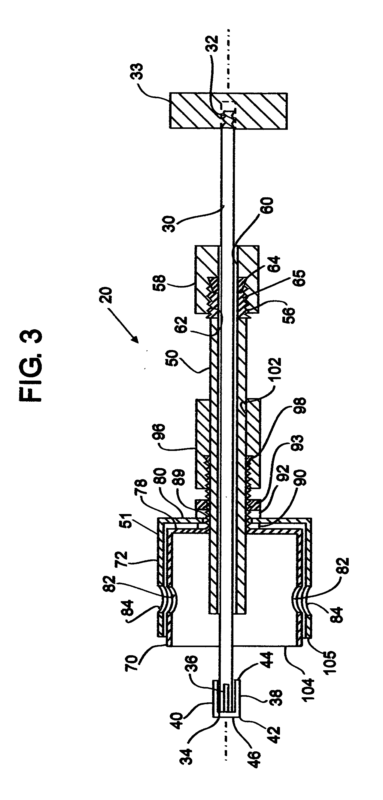 Assembly for collecting samples for purposes of identification or analysis and method of use