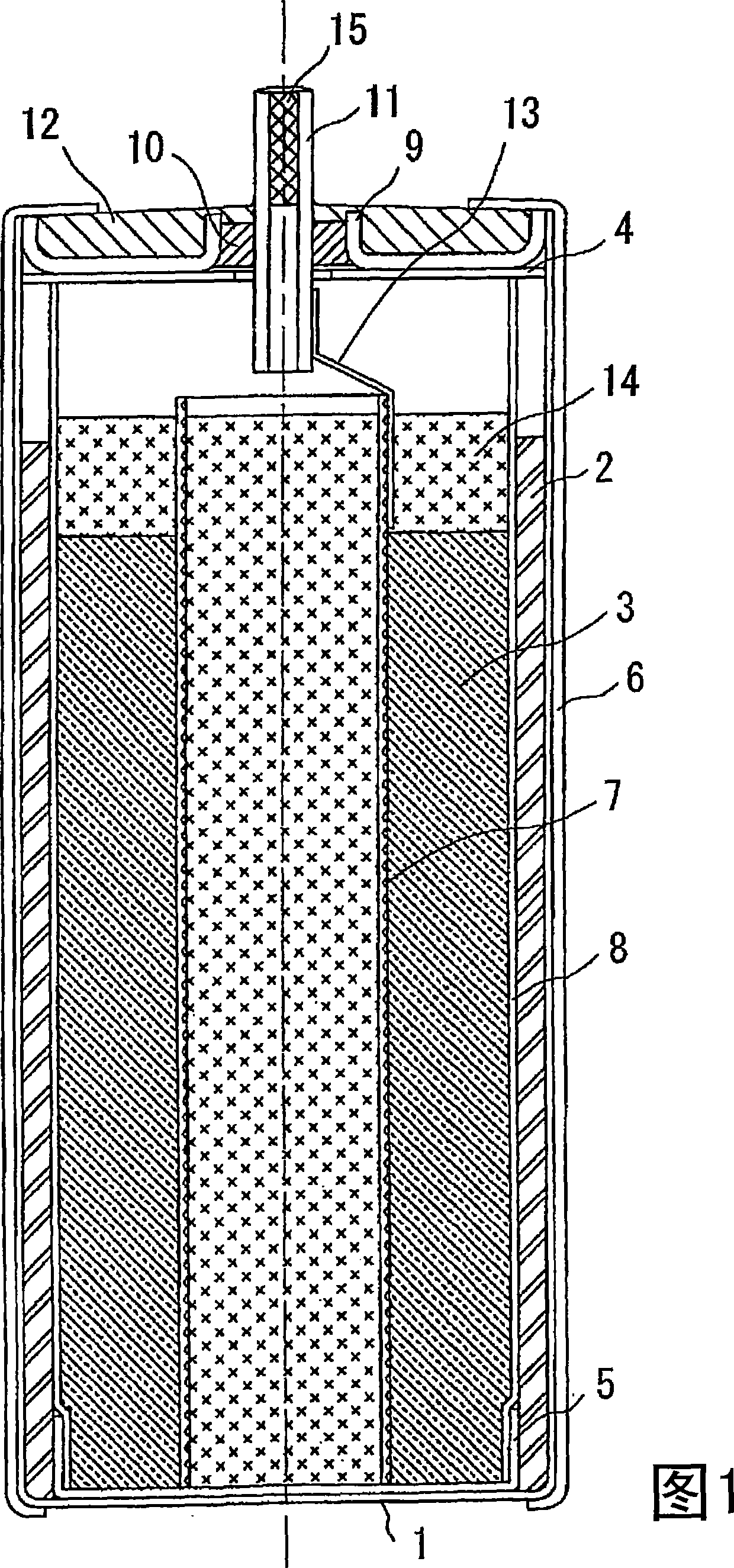 Battery with nonaqueous electrolyte