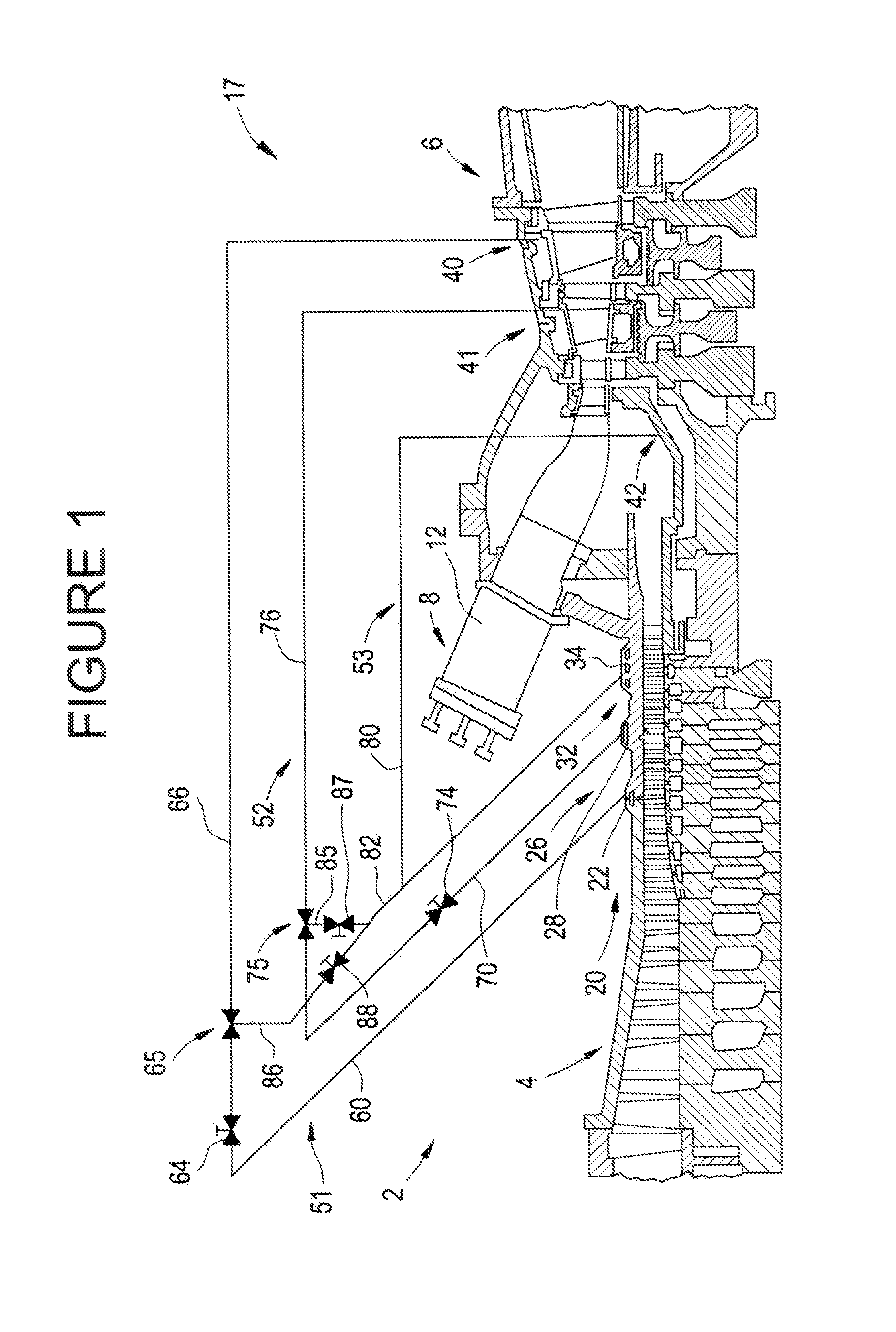 System for delivering air from a multi-stage compressor to a turbine portion of a gas turbine engine