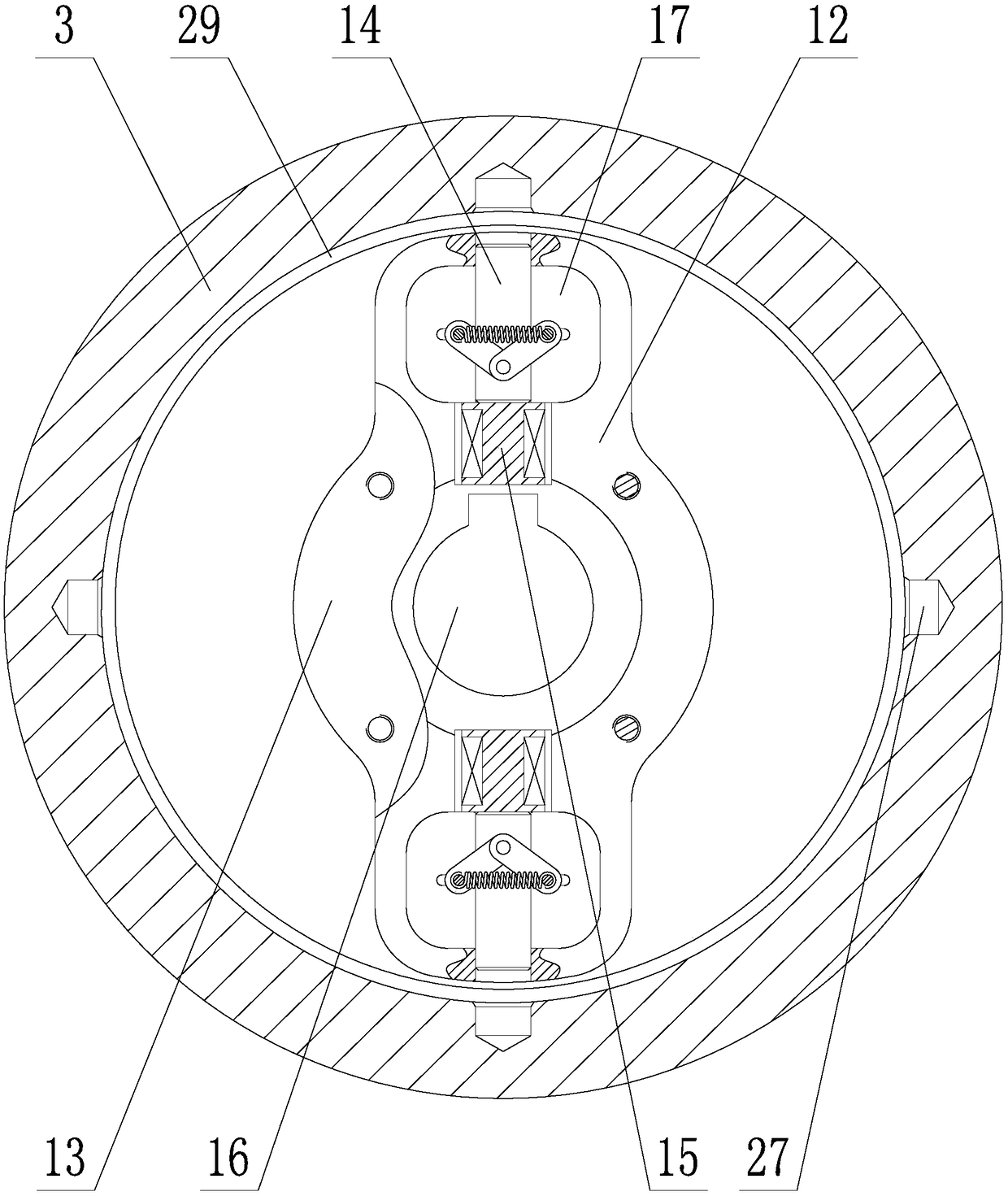 Built-in bicycle hub lock