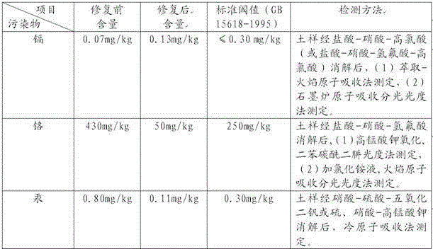 Soil in-situ remediation agent for simultaneous treatment of heavy metal and organic pollution