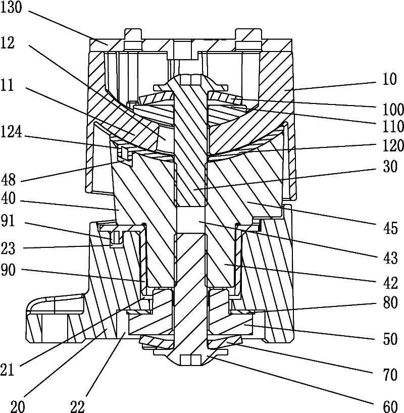 Rotating mechanism of base for multifunctional liquid crystal television set