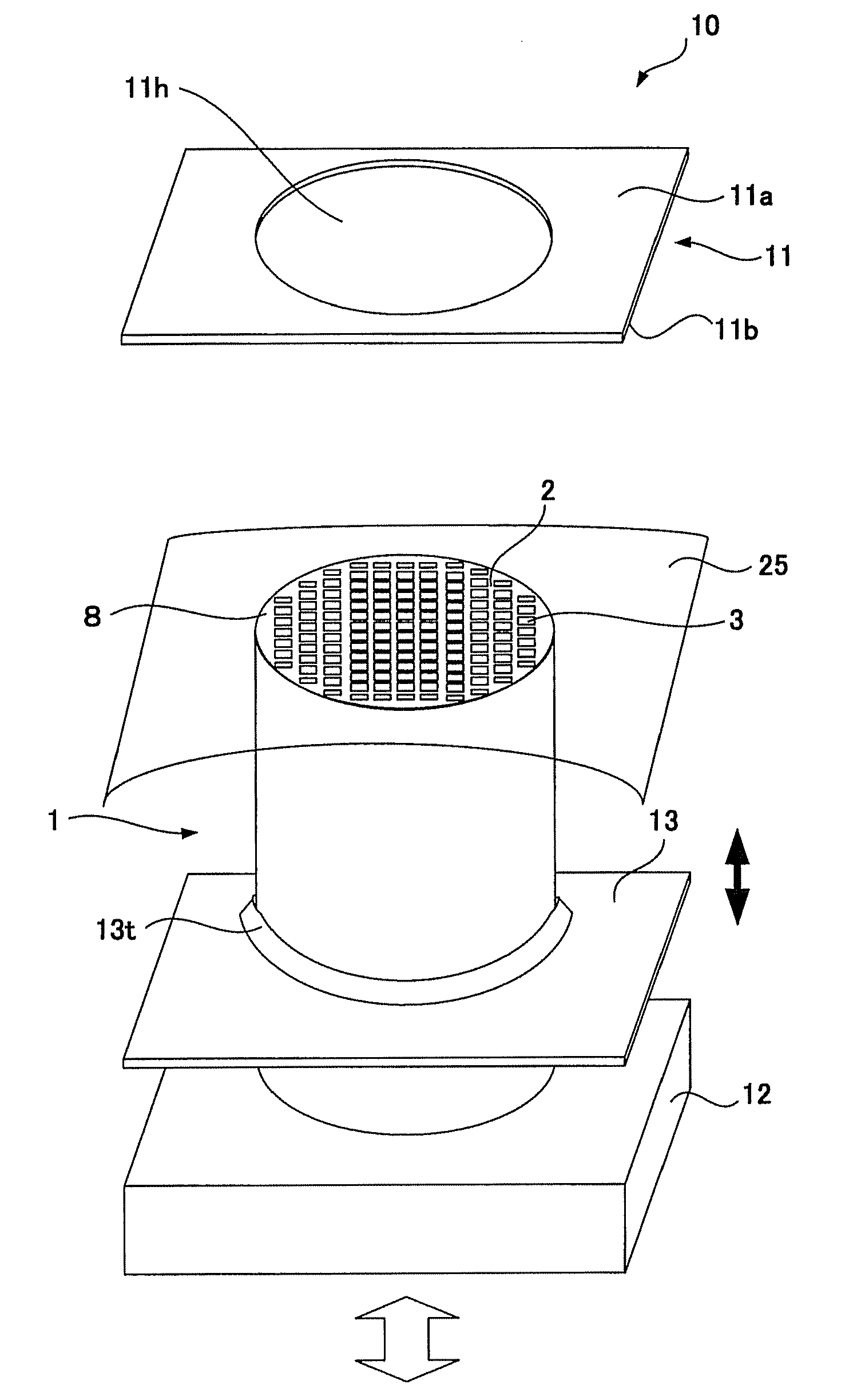 Manufacturing apparatus of plugged honeycomb structure and manufacturing method of the same