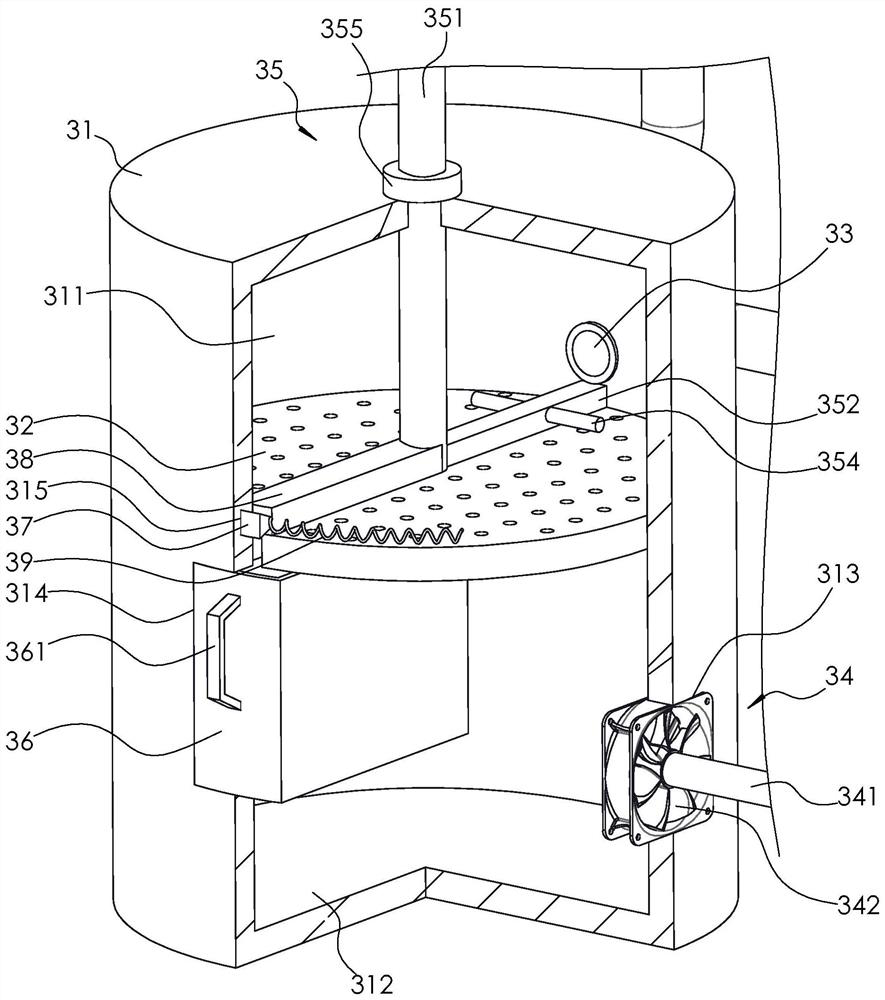 A compound machine dust removal device and its process