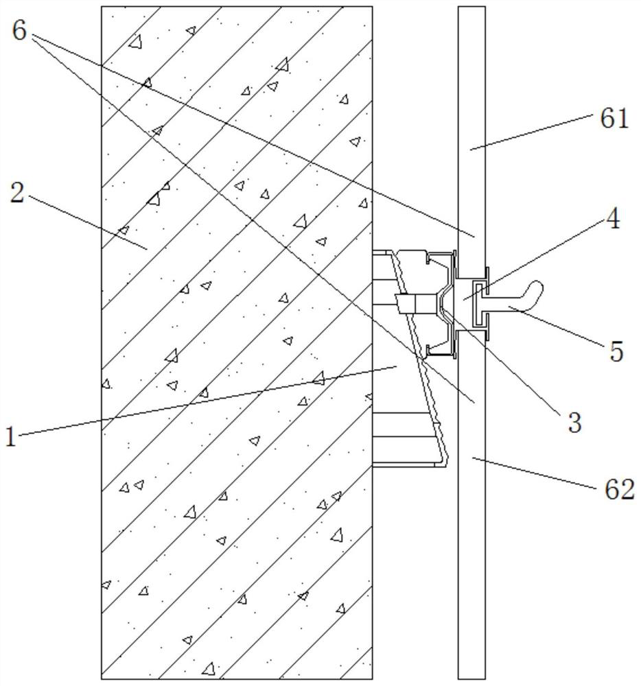 Connecting structure of assembly type wall-mounted storage hook