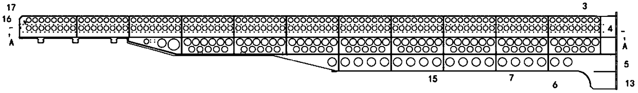 Cantilever beam for working of equipment inside pipeline or tank body