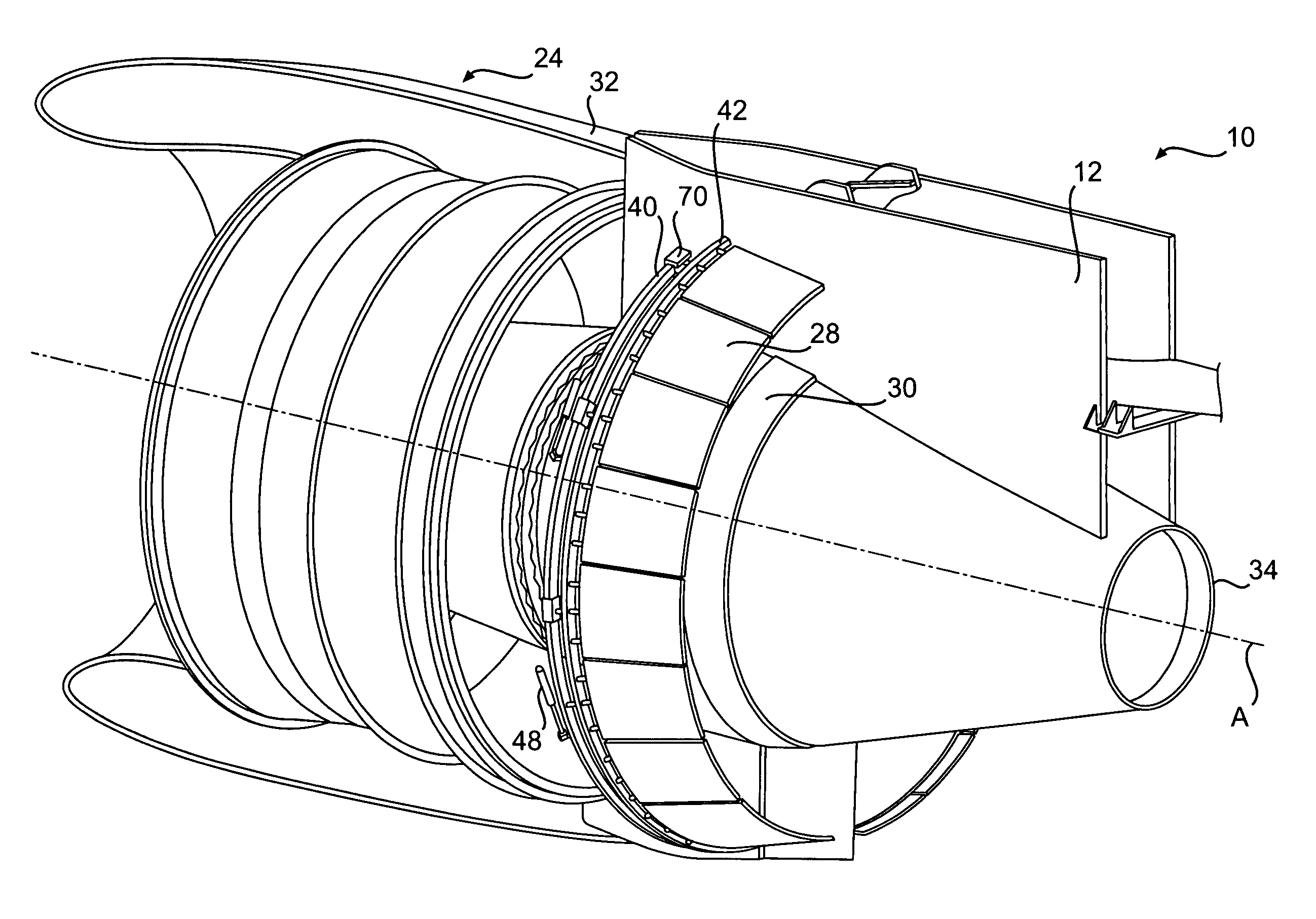 Fan variable area nozzle for a gas turbine engine fan nacelle