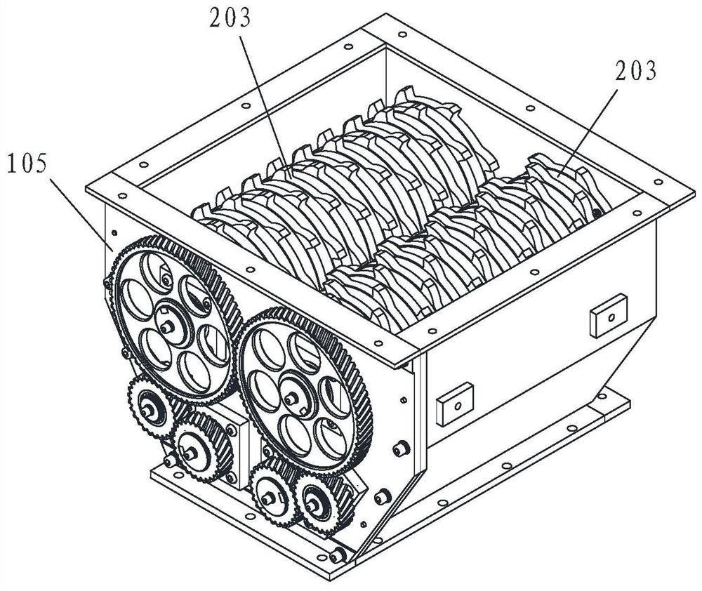 Food waste crushing device