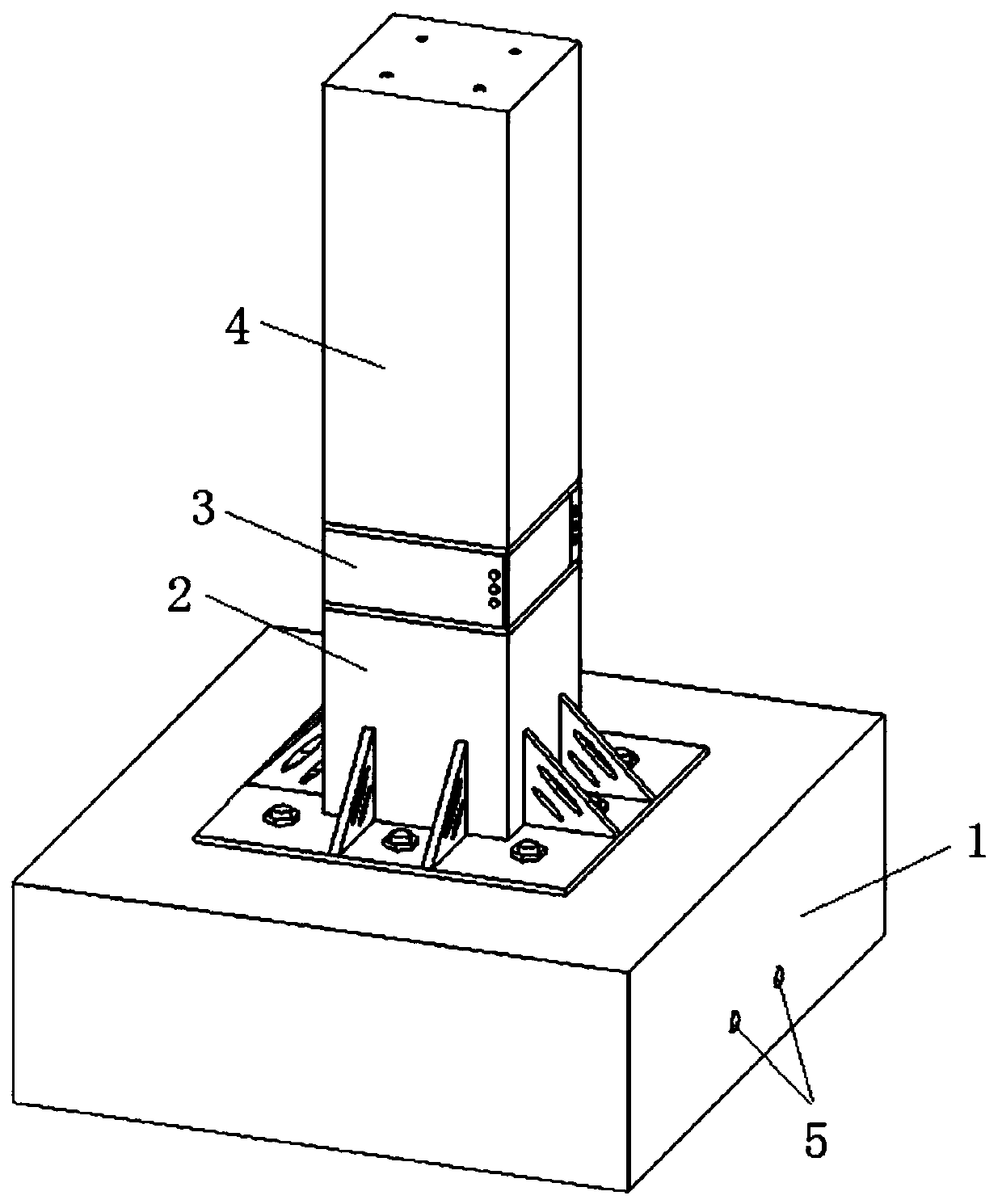 Recoverable steel-wood independent foundation and installation method