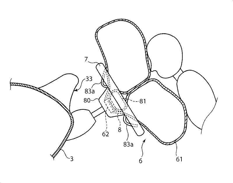 Steering wheel with airbag device