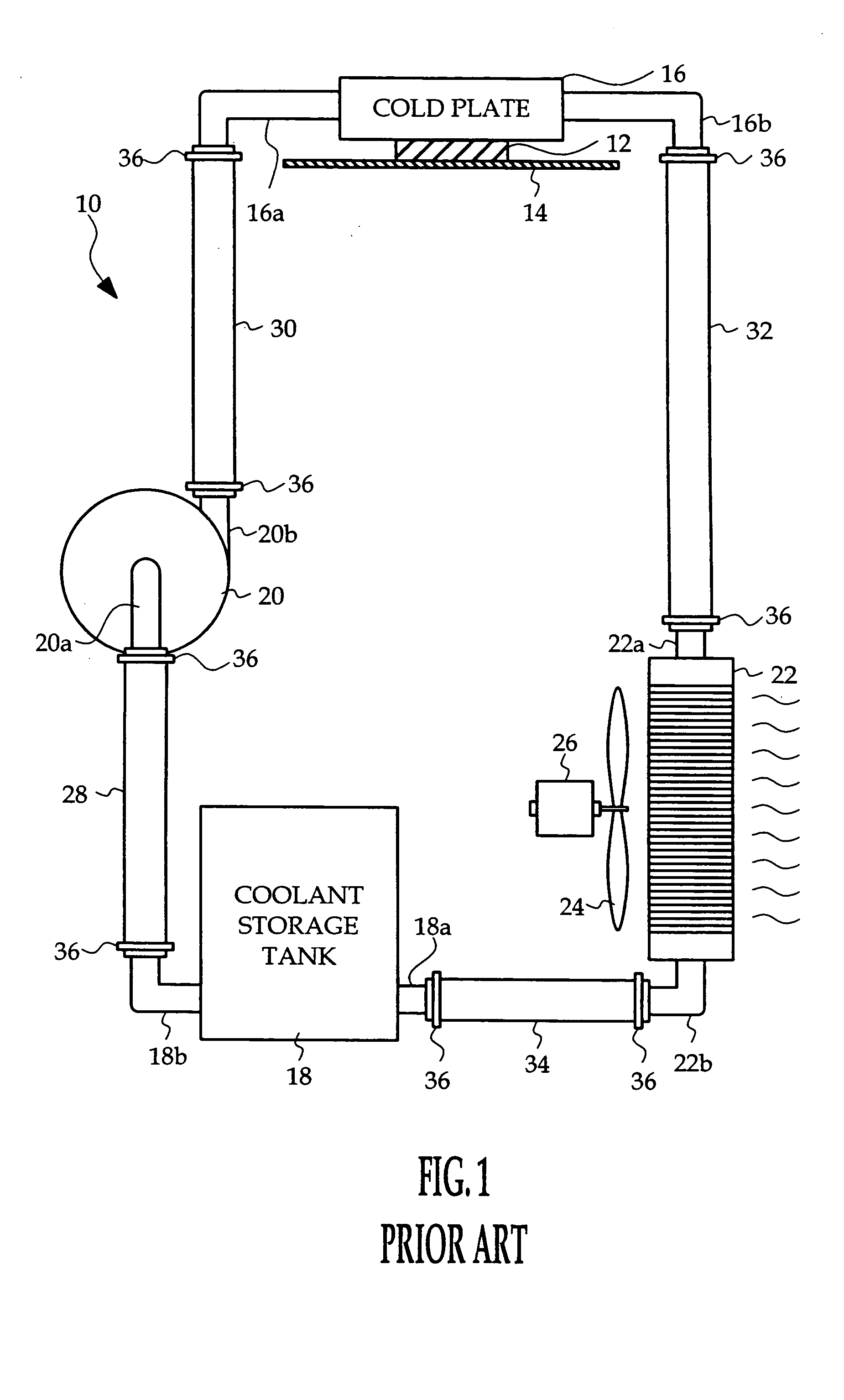 Leak detection apparatus for a liquid circulation cooling system
