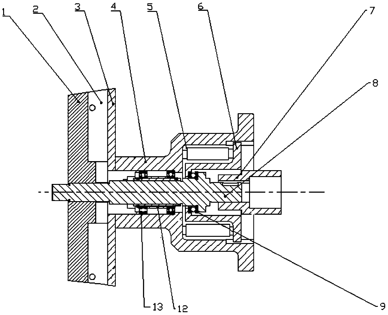 Rotary knife device capable of automatically compensating